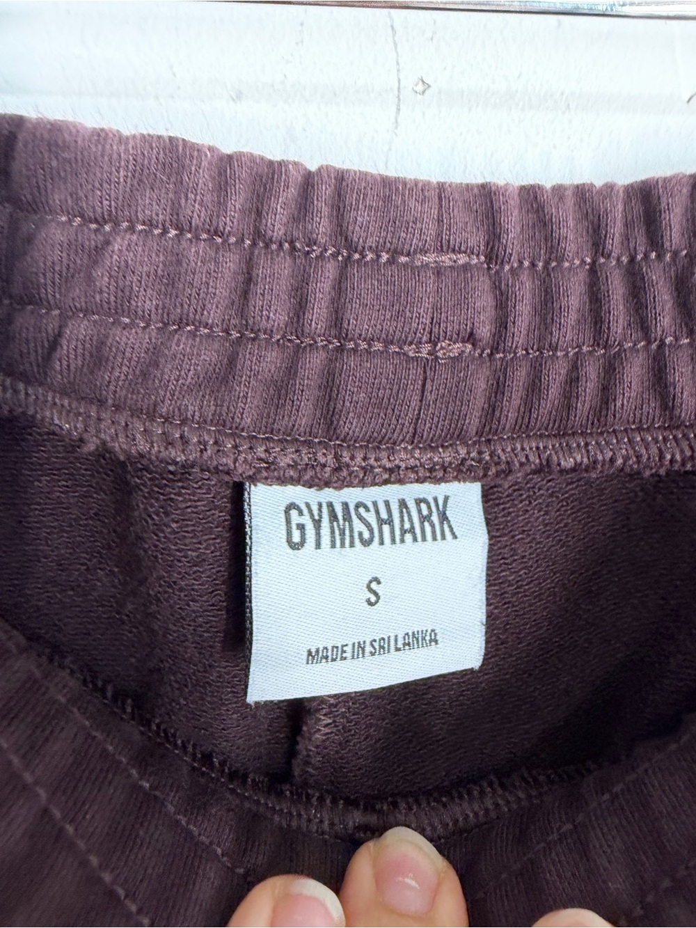 Gymshark‎ Lifting Club Joggers Sweatpants Men's Size S Maroon Unisex - Picture 7 of 10